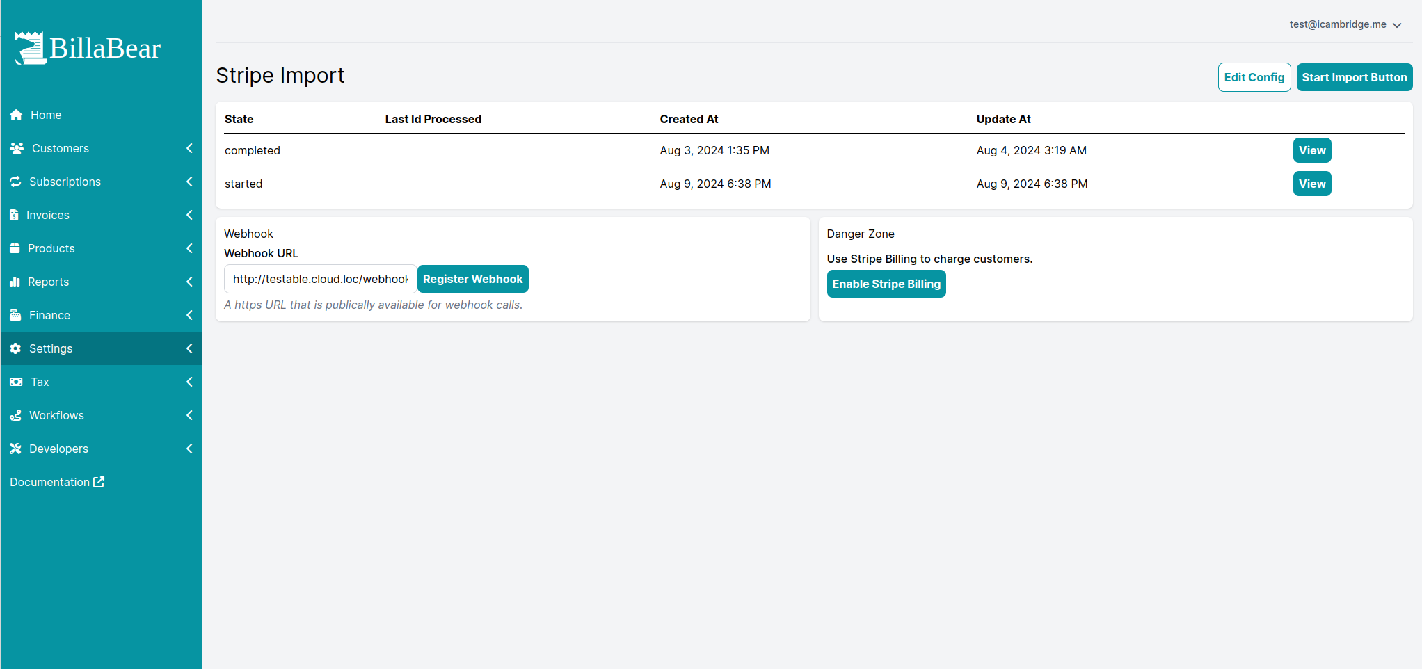 Screenshot of configuring pdf settings